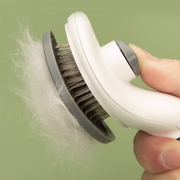 Escova Pente Pet em Plástico e Metal  Petzen™ | Remove Pelos com Conforto