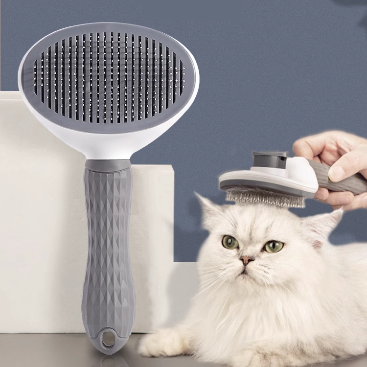 Escova Pente Pet em Plástico e Metal  Petzen™ | Remove Pelos com Conforto