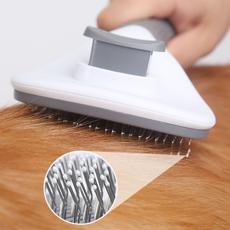 Escova Pente Pet em Plástico e Metal  Petzen™ | Remove Pelos com Conforto