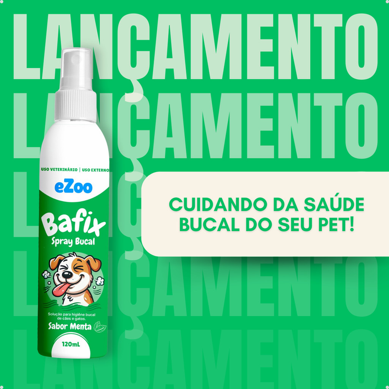 Spray Bucal Premium para Cães e Gatos – 120ml | Higiene e Hálito Fresco